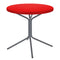 Schaffner PIX Table bistrot rabattable Ø80cm Graphite 73 Rouge 30 