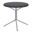 Schaffner PIX Table bistrot rabattable Ø80cm Gris Argent 78 Anthracite 77 