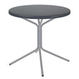 Schaffner PIX Table bistrot rabattable Ø80cm Gris Argent 78 Graphite 73 