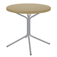 Schaffner PIX Table bistrot rabattable Ø80cm Gris Argent 78 Marron Pastel 83 