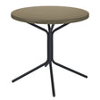 Schaffner PIX Table bistrot rabattable Ø80cm Noir 91 Champagne 85 