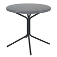 Schaffner PIX Table bistrot rabattable Ø80cm Noir 91 Gris Argent 78 