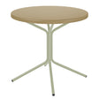 Schaffner PIX Table bistrot rabattable Ø80cm Vert Pastel 64 Marron Pastel 83 