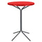 Schaffner PIX Table haute bistrot rabattable Ø60cm Anthracite 77 Rouge 30 