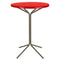 Schaffner PIX Table haute bistrot rabattable Ø60cm Champagne 85 Rouge 30 