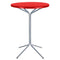Schaffner PIX Table haute bistrot rabattable Ø60cm Galvanisé à chaud 02 Rouge 30 