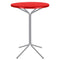 Schaffner PIX Table haute bistrot rabattable Ø60cm Gris Argent 78 Rouge 30 