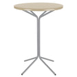 Schaffner PIX Table haute bistrot rabattable Ø60cm Gris Argent 78 Sable Pastel 15 
