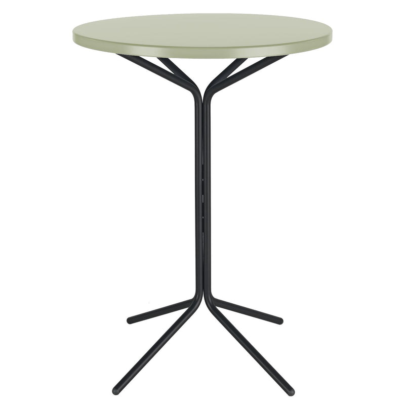 Schaffner PIX Table haute bistrot rabattable Ø60cm Noir 91 Vert Pastel 64 