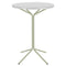 Schaffner PIX Table haute bistrot rabattable Ø60cm Vert Pastel 64 Blanc 90 