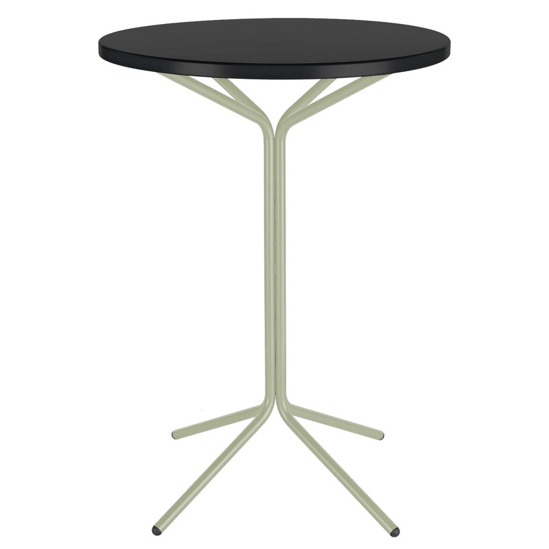 Schaffner PIX Table haute bistrot rabattable Ø60cm Vert Pastel 64 Noir 91 