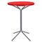 Schaffner PIX Table haute bistrot rabattable Ø80cm Graphite 73 Rouge 30 