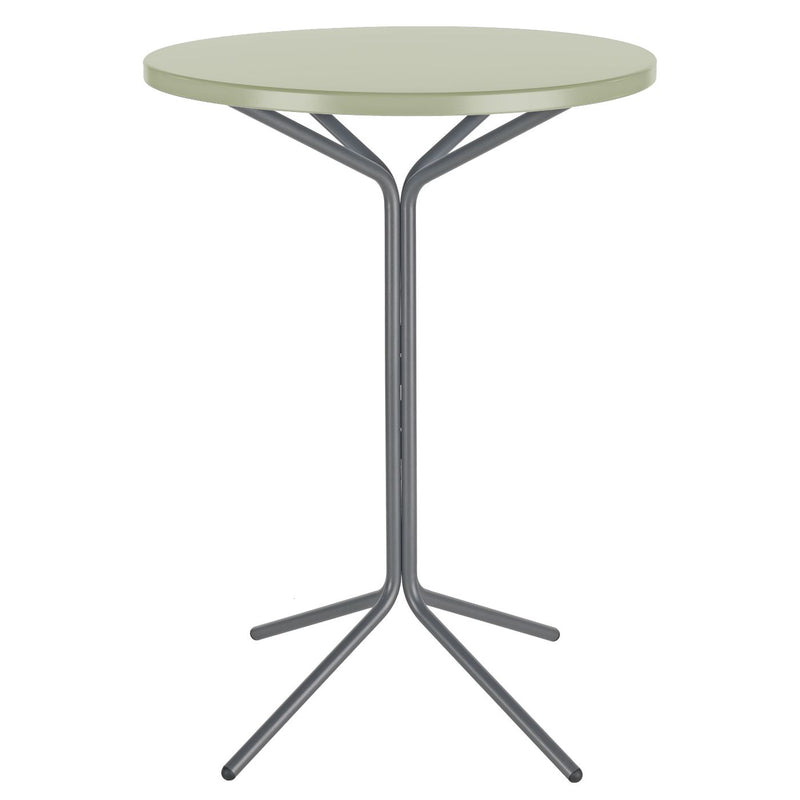 Schaffner PIX Table haute bistrot rabattable Ø80cm Graphite 73 Vert Pastel 64 