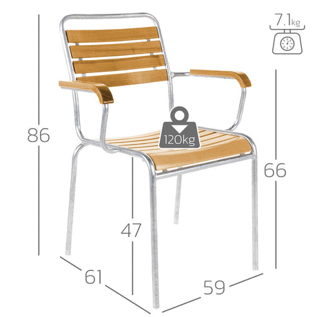 Schaffner Rigi Fauteuil repas à lattes 