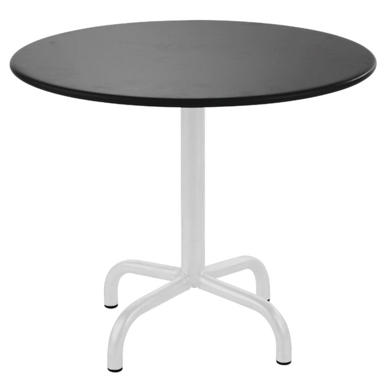 Schaffner Rigi Table d'appoint rabattable Ø60cm Blanc 90 Anthracite 77 
