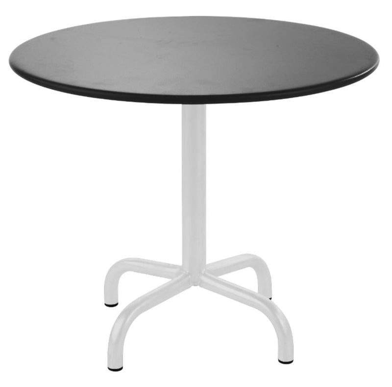 Schaffner Rigi Table d'appoint rabattable Ø60cm Blanc 90 Graphite 73 