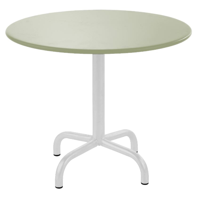 Schaffner Rigi Table d'appoint rabattable Ø60cm Blanc 90 Vert Pastel 64 