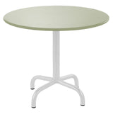Schaffner Rigi Table d'appoint rabattable Ø60cm Blanc 90 Vert Pastel 64 
