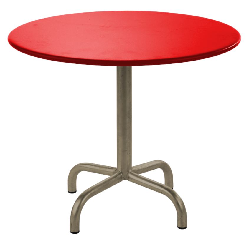 Schaffner Rigi Table d'appoint rabattable Ø60cm Champagne 85 Rouge 30 