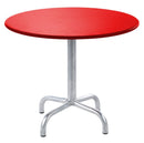 Schaffner Rigi Table d'appoint rabattable Ø60cm Galvanisé à chaud 02 Rouge 30 