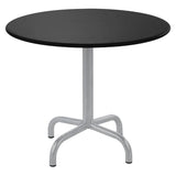 Schaffner Rigi Table d'appoint rabattable Ø60cm Gris Argent 78 Noir 91 