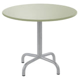 Schaffner Rigi Table d'appoint rabattable Ø60cm Gris Argent 78 Vert Pastel 64 