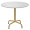 Schaffner Rigi Table d'appoint rabattable Ø60cm Marron Pastel 83 Blanc 90 