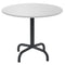 Schaffner Rigi Table d'appoint rabattable Ø60cm Noir 91 Blanc 90 