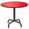 Schaffner Rigi Table d'appoint rabattable Ø60cm Noir 91 Rouge 30 