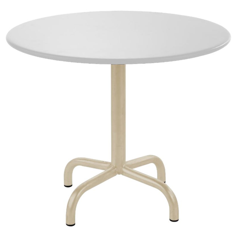Schaffner Rigi Table d'appoint rabattable Ø60cm Sable Pastel 15 Blanc 90 