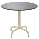 Schaffner Rigi Table d'appoint rabattable Ø60cm Sable Pastel 15 Gris Argent 78 