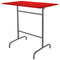 Schaffner Rigi Table haute rabattable 120x70cm Anthracite 77 Rouge 30 