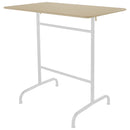 Schaffner Rigi Table haute rabattable 120x70cm Blanc 90 Sable Pastel 15 