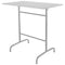 Schaffner Rigi Table haute rabattable 120x70cm Gris Argent 78 Blanc 90 
