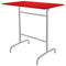 Schaffner Rigi Table haute rabattable 120x70cm Gris Argent 78 Rouge 30 