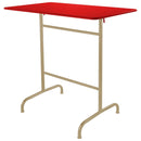 Schaffner Rigi Table haute rabattable 120x70cm Marron Pastel 83 Rouge 30 