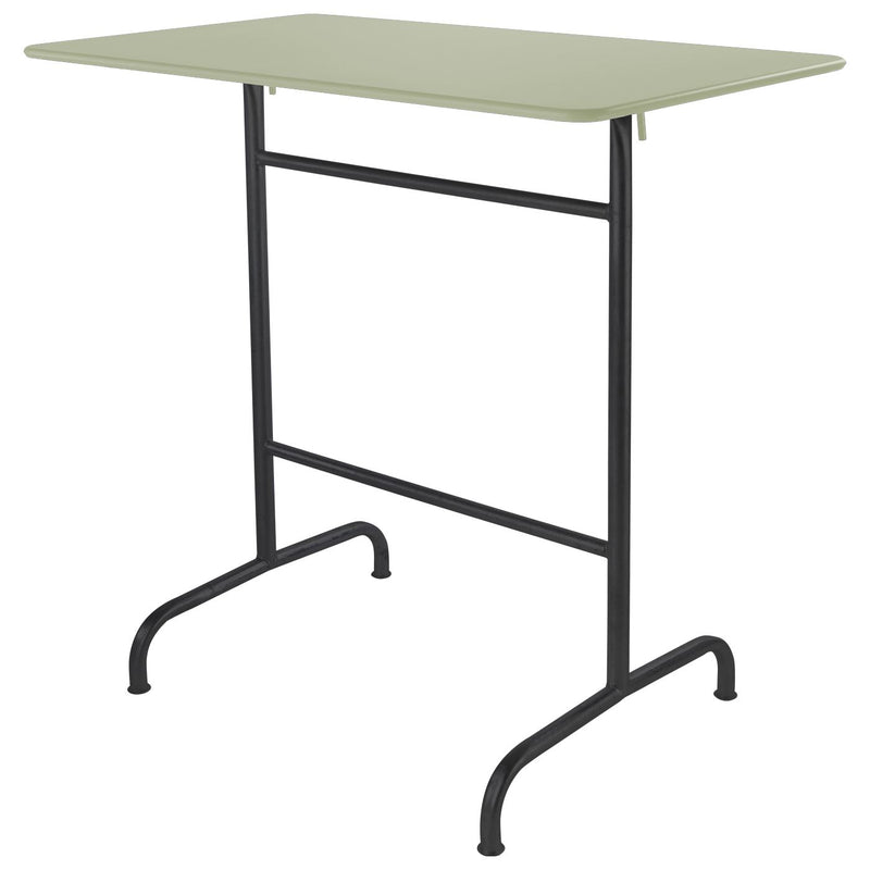 Schaffner Rigi Table haute rabattable 120x70cm Noir 91 Vert Pastel 64 