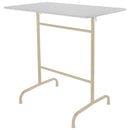 Schaffner Rigi Table haute rabattable 120x70cm Sable Pastel 15 Blanc 90 