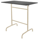Schaffner Rigi Table haute rabattable 120x70cm Sable Pastel 15 Graphite 73 