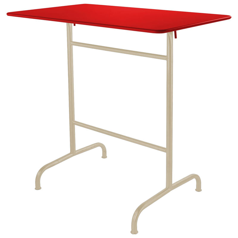 Schaffner Rigi Table haute rabattable 120x70cm Sable Pastel 15 Rouge 30 