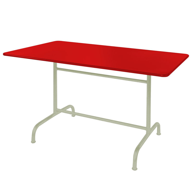 Schaffner Rigi Table repas rabattable 120x70cm Vert Pastel 64 Rouge 30 