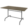 Schaffner Rigi Table repas rabattable 240x80cm Anthracite 77 Champagne 85 