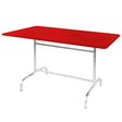 Schaffner Rigi Table repas rabattable 240x90cm Galvanisé à chaud 02 Rouge 30 