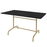 Schaffner Rigi Table repas rabattable 240x90cm Marron Pastel 83 Noir 91 