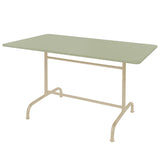 Schaffner Rigi Table repas rabattable 240x90cm Sable Pastel 15 Vert Pastel 64 