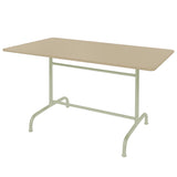Schaffner Rigi Table repas rabattable 240x90cm Vert Pastel 64 Sable Pastel 15 