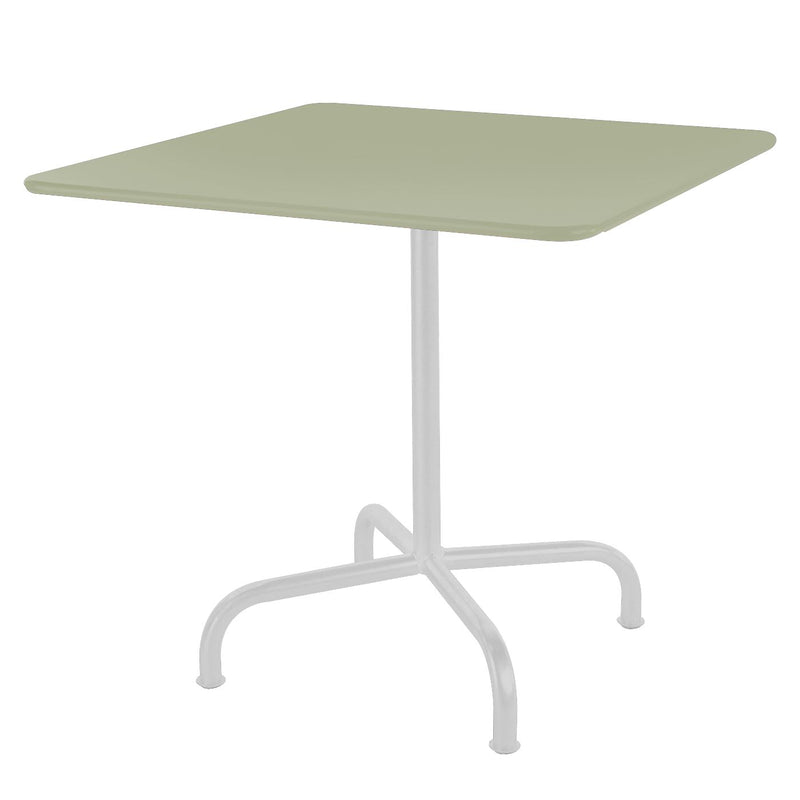 Schaffner Rigi Table repas rabattable 90x90cm Blanc 90 Vert Pastel 64 
