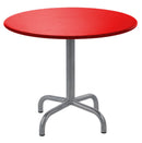Schaffner Rigi Table repas rabattable ronde Ø80cm Graphite 73 Rouge 30 