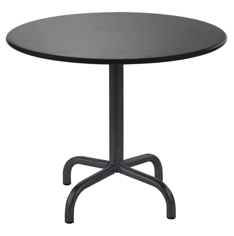 Schaffner Rigi Table repas rabattable ronde Ø80cm Noir 91 Anthracite 77 