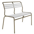 Schaffner Säntis Banc à lattes 2 places sans accoudoirs Champagne 85 Blanc 90 
